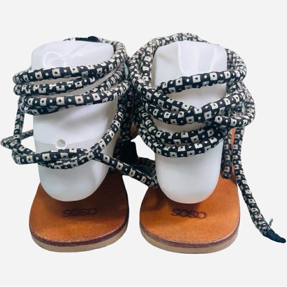 ASOS FACTUAL Tie Leg Sandals - Picture 6 of 10